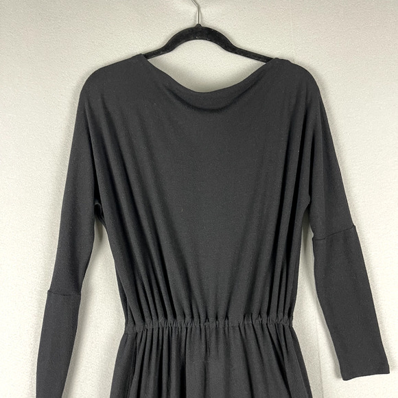 Revolve Enza Costa Jumpsuit Womens Black Modal Jersey Slouch Asymmetrical - Picture 13 of 16